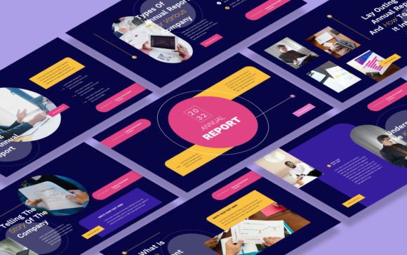 Download Annual Report Google Slides Template - Google Collection