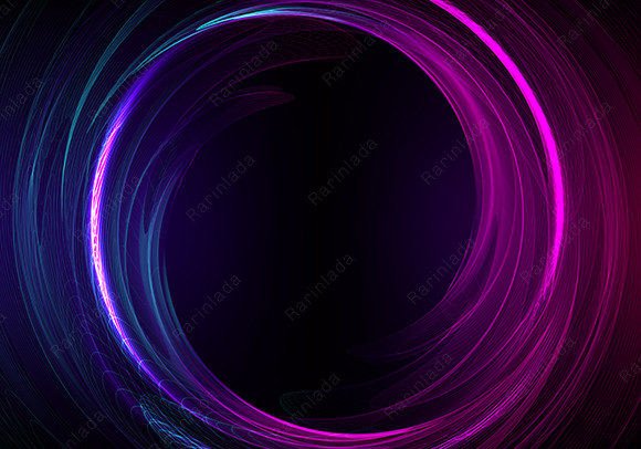Download Cyberspace Technology Circle Blue Neon - Tech Collection
