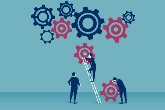 Download Business Teamwork Illustration Concept. - Premium Bundle
