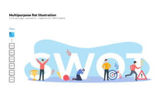 Download Flat Illustration Swot Analysis - Swot analysis Collection
