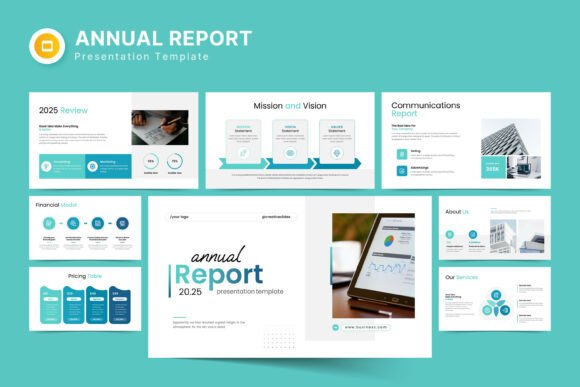 Download Annual Report Google Slides Template - Google Collection