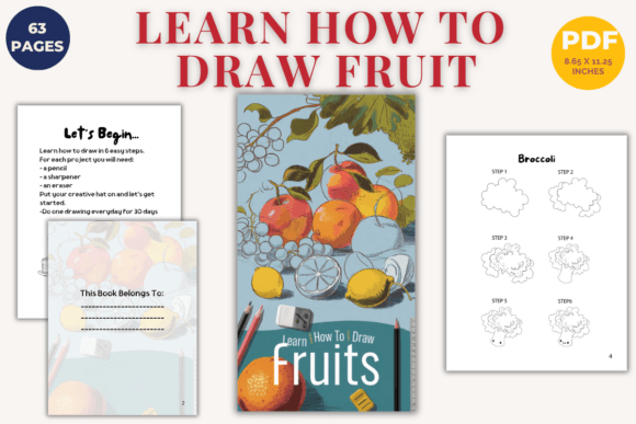 Download 🍎 Learn How to Draw Fruit Journal 🍇 - Learn Collection