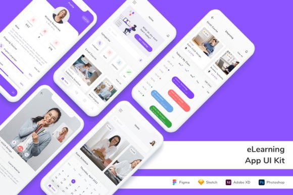 Download ELearning App UI Kit - Learn Collection