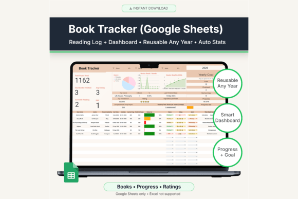 Download Book Tracker Google Sheets Template - Premium Resources