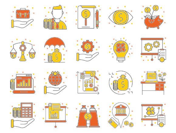 Download Icons Set of Market &amp; Economics - Economics Collection