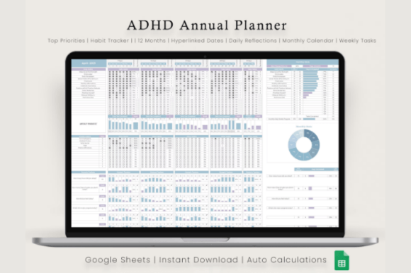 Download ADHD Life Planner for Google Sheet - Google Collection