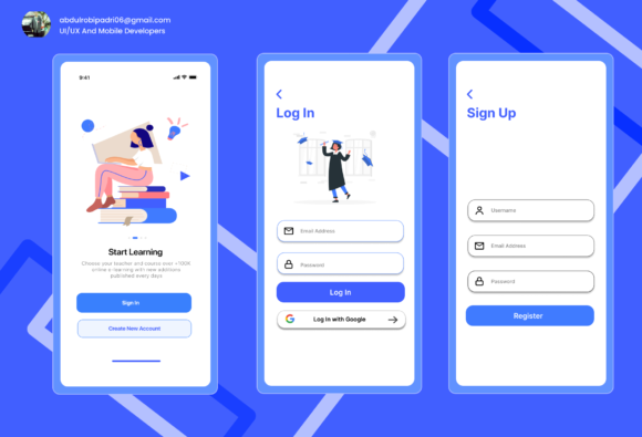 Download Elearning Mobile Android UI - Learn Collection