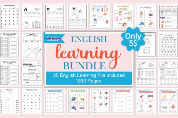 Download English Learning Bundle – 1000+ Pages - Learn Collection
