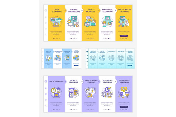 Download Elearning Types Onboarding Template Set - Learn Collection