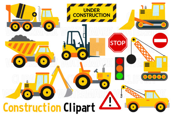 Download Construction Vehicles Clipart - Construction Collection